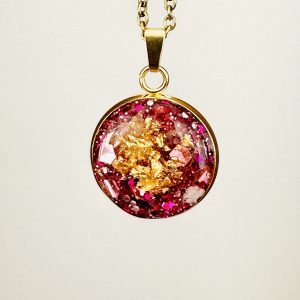 1 ACHETÉ = 1 OFFERT -Collier Nébuleuse | Amour de soi | chakra du coeur | doré