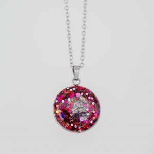 Copie Collier Nébuleuse Guérison du coeur | chakra du coeur | argenté