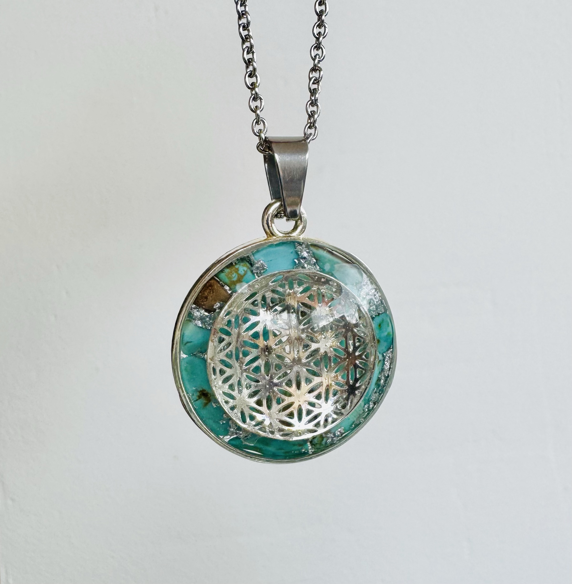 đ©” Maxi Galaxie VOIX SACRĂE - Turquoise & Fleur de vie â Image 2