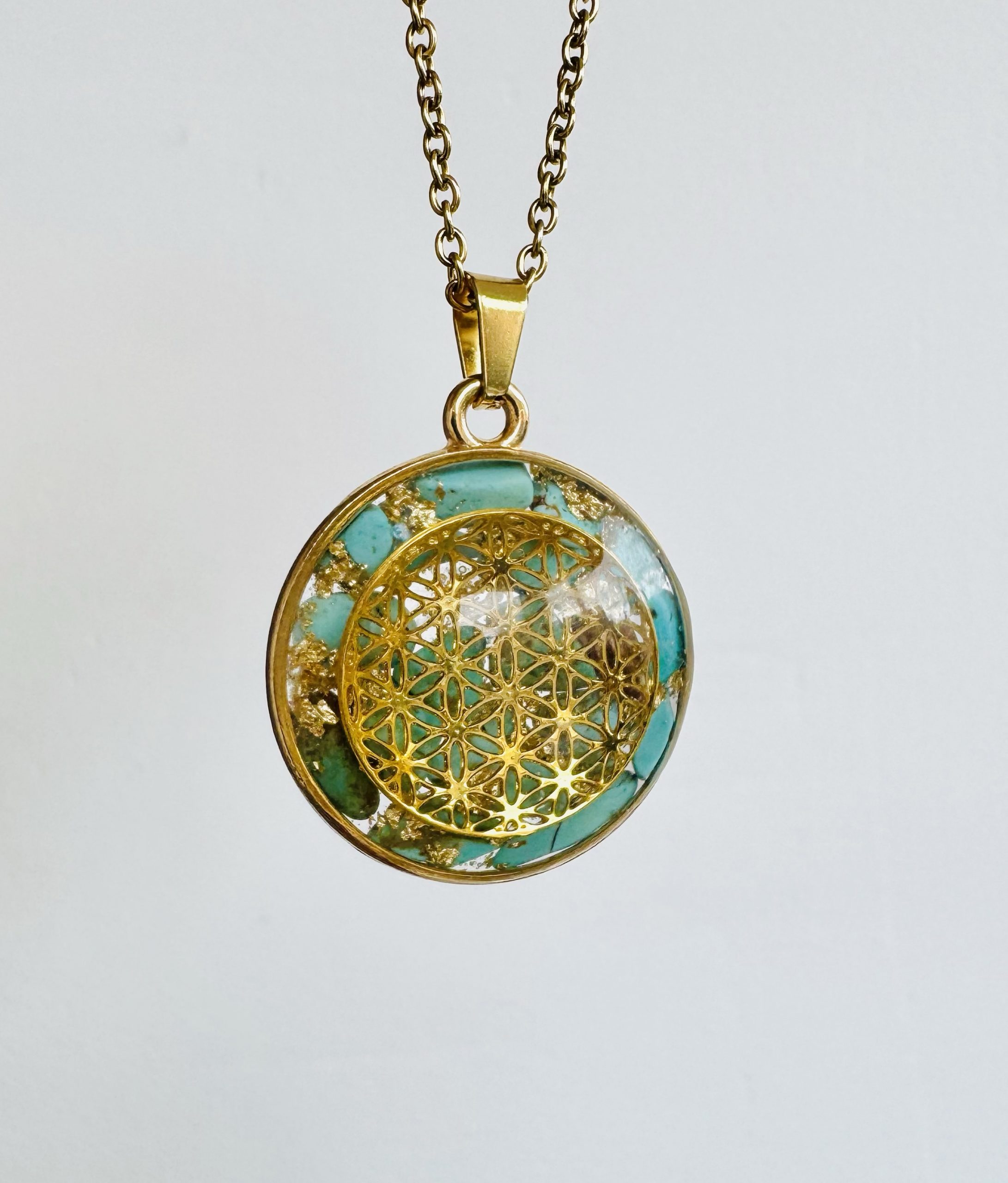 đ©” Maxi Galaxie VOIX SACRĂE - Turquoise & Fleur de vie