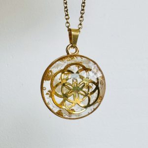 🤍 Maxi Galaxie – CLARTÉ ORIGINELLE - Cristal de Roche & Graine de Vie