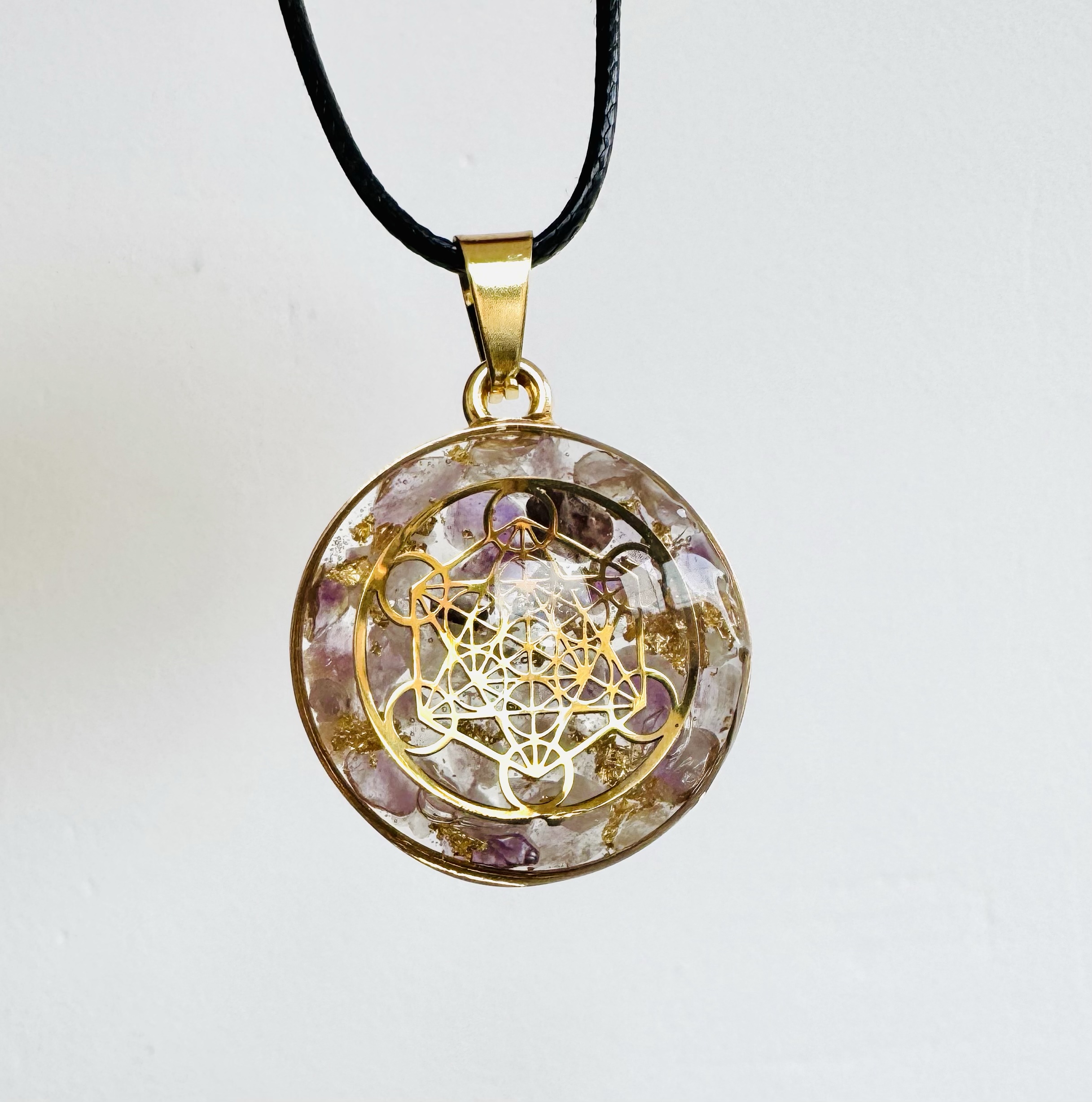 🔮 Maxi Galaxie LUMIÈRE DIVINE – Cube de Métatron & Améthyste ✨ – Image 4