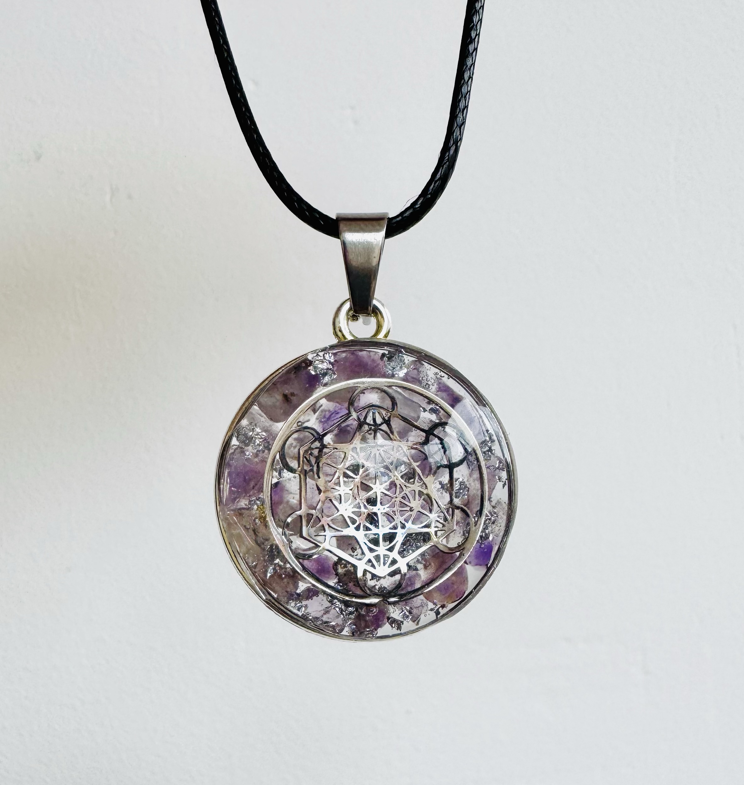 🔮 Maxi Galaxie LUMIÈRE DIVINE – Cube de Métatron & Améthyste ✨ – Image 3