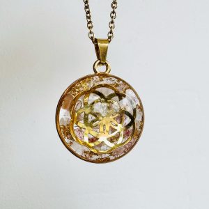 💗 Maxi Galaxie Ouverture du Cœur - Quartz Rose & Graine de Vie