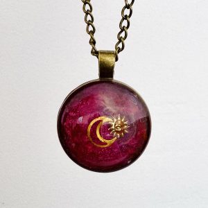 Maxi Galaxie | Connexion Cosmique | Chaîne bronze antique