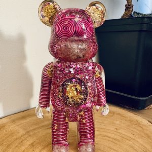 💗 Maxi Ourson des Étoiles – Amour de Soi & Chakra Cœur • Quartz Rose