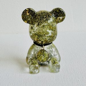 Ourson des Étoiles • Confiance en Soi | Chakra solaire | Citrine • Œil de Tigre