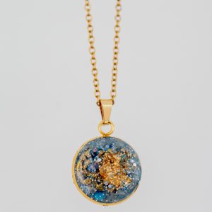 Collier Nébuleuse | Expression de soi & Chakra gorge | doré