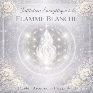 🤍 Initiation Énergétique – Flamme Blanche Pureté • Ascension • Paix profonde