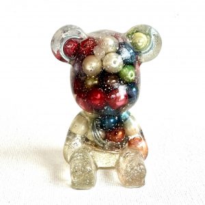 Ourson des Étoiles • 7 chakras | Libération & Harmonisation | Cristal de roche • Perles multicolores